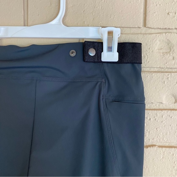 Aday Leggings Womens Small S Gray Crop Roll Stretch Pull On Adjustable Waist - Picture 5 of 9